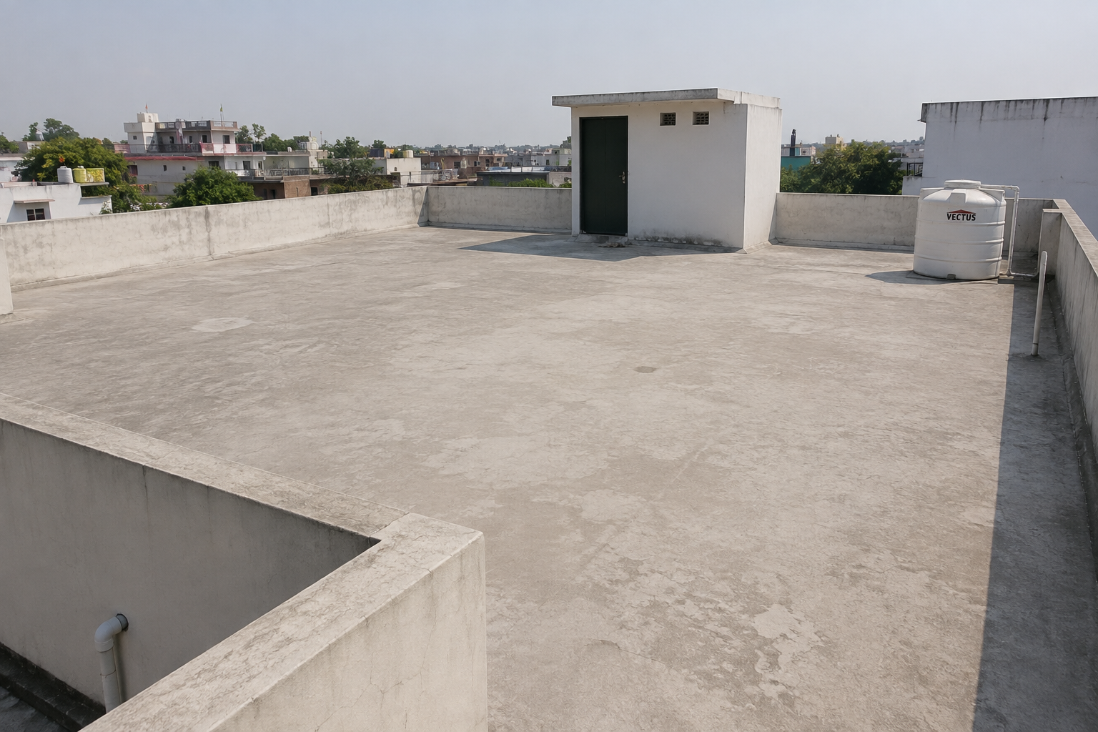 Empty Roof Before